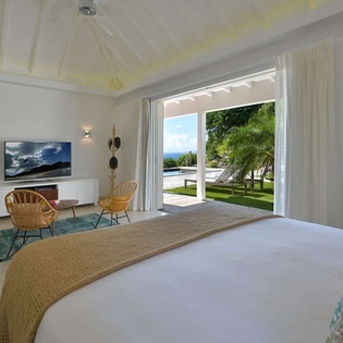 Bedroom at WV ALW, Colombier, St. Barthelemy