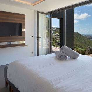 Bedroom at WV TSO, Colombier, St. Barthelemy