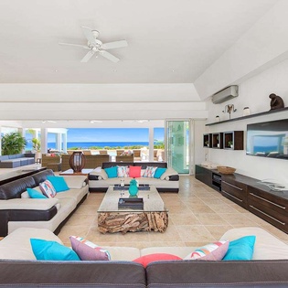 Living Room at SXM AMB, Hillside/Terres Basses, St. Martin