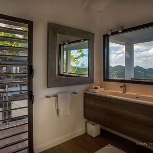 Bathroom at WV IEW, St. Jean, St. Barthelemy