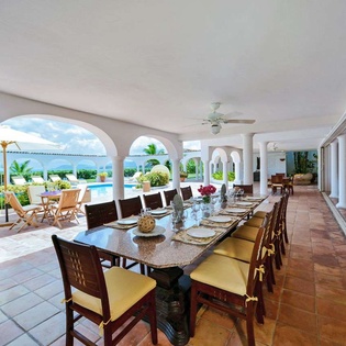 Dining Room at SXM SER, Beach Side/Baie Rouge, St. Martin