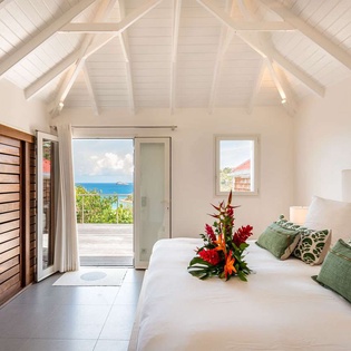 Bedroom at WV RIG, St. Jean, St. Barthelemy
