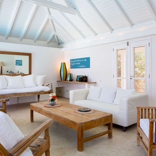 Living Room at WV BBA, St. Jean, St. Barthelemy