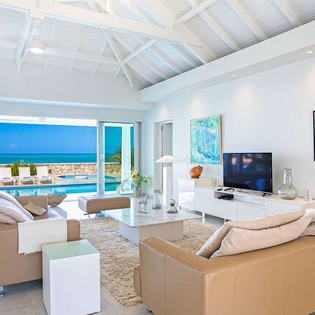 Living Room at PIE EDS, Beach Side/Plum Beach, St. Martin