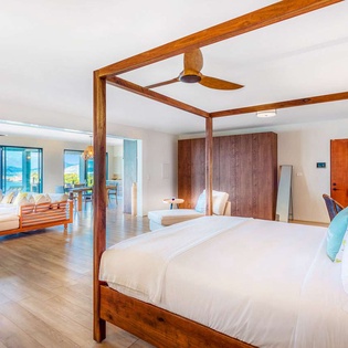 Bedroom at PIE AMA, Hillside/Baie Rouge, St. Martin