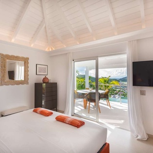 Bedroom at WV LLA, St. Jean, St. Barthelemy