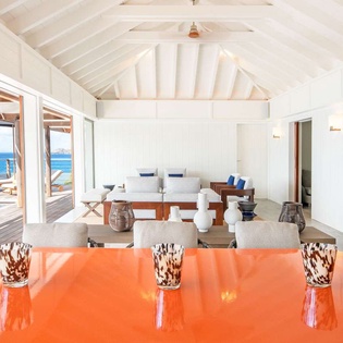 Living Room at WV MAA, Pointe Milou, St. Barthelemy