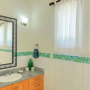 Bathroom at AXA BES, Blowing Point, Anguilla