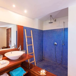 Bathroom at WV BAY, Pointe Milou, St. Barthelemy