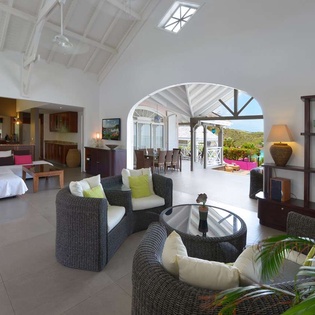 Terrace at WV SUN, Petit Cul de Sac, St. Barthelemy