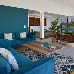 Living Room at WV FLA, Flamands, St. Barthelemy