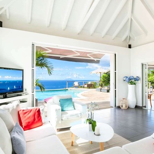 Living Room at WV GGL, Gouverneur, St. Barthelemy