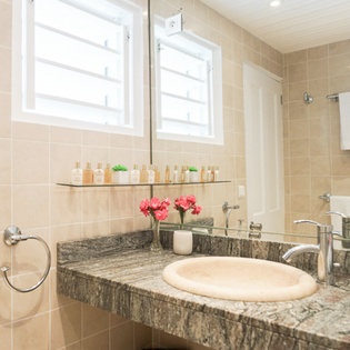 Bathroom at WV REL, St. Jean, St. Barthelemy