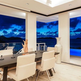 Dining Room at WV TAR, Camaruche, St. Barthelemy