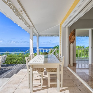 Dine al fresco on your private covered terrace, where ocean breezes and stunning sea views create the perfect backdrop for every meal.