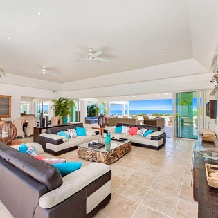 Living Room at SXM AMB, Hillside/Terres Basses, St. Martin
