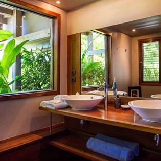 Bathroom at WV AMA, Pointe Milou, St. Barthelemy