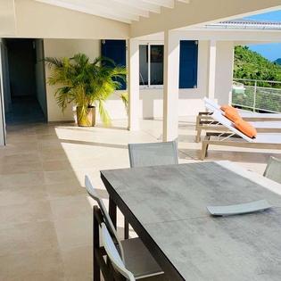 Terrace at WV WSH, Colombier, St. Barthelemy