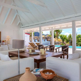 Living Room at WV BBA, St. Jean, St. Barthelemy