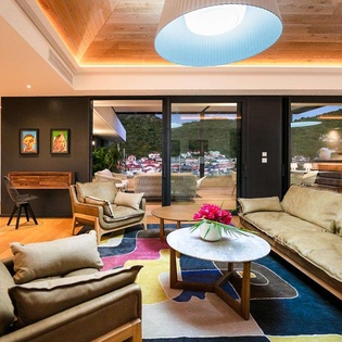 Living Room at WV GUL, Gustavia, St. Barthelemy