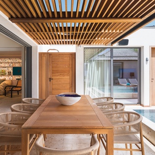 Dining Room at WV CTL, Lorient Beach, St. Barthelemy