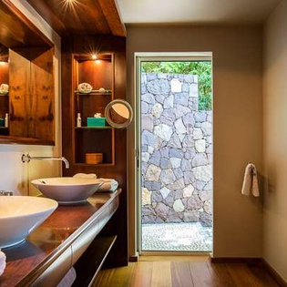 Bathroom at WV AMA, Pointe Milou, St. Barthelemy