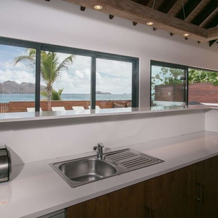 Kitchen at WV VDD, Flamands Beach, St. Barthelemy
