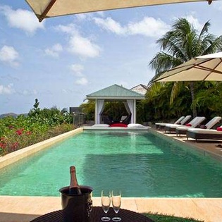 Villa Pool at WV CML, Camaruche, St. Barthelemy