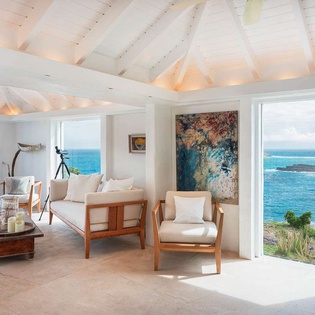 Living Room at WV MBA, Pointe Milou, St. Barthelemy