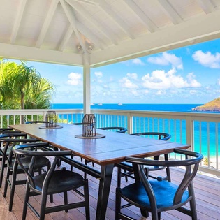 Dining Room at WV ACI, Flamands, St. Barthelemy