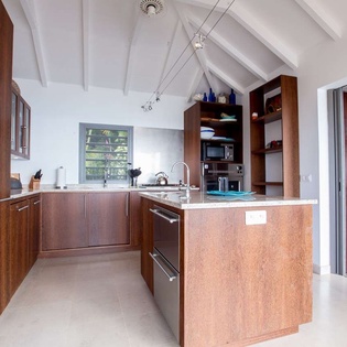 Kitchen at WV GEA, Petite Saline, St. Barthelemy