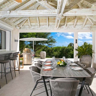 Terrace at PIE AVN, Hillside/Terres Basses, St. Martin