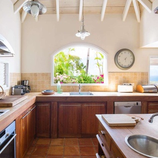 Kitchen at WV PAS, Lurin, St. Barthelemy