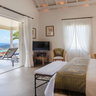 Bedroom at WV PAJ, Lurin, St. Barthelemy