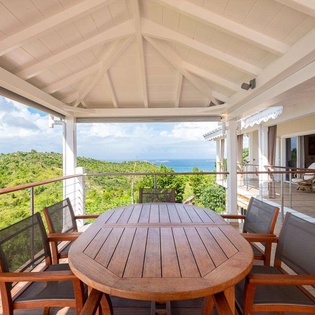 Terrace at WV MOU, Lurin, St. Barthelemy
