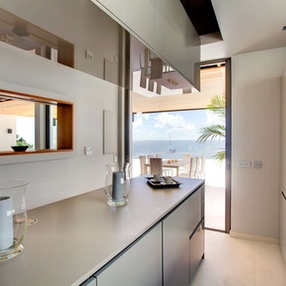 Kitchen at WV VIT, Lurin, St. Barthelemy
