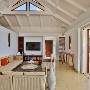 Living Room at PIE TNS, Beach Side/Baie Longue, St. Martin