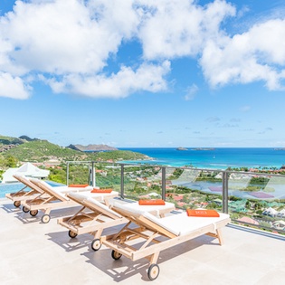 Terrace at WV VOB, St. Jean, St. Barthelemy