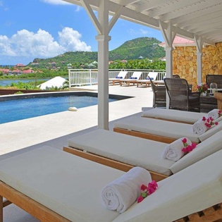 Terrace at WV KRL, St. Jean, St. Barthelemy