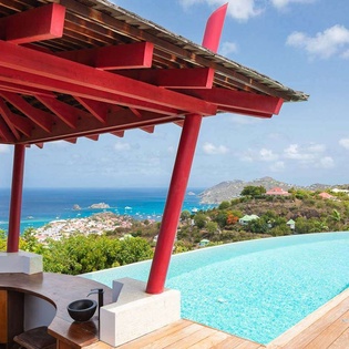 Deck at WV BSN, Lurin, St. Barthelemy
