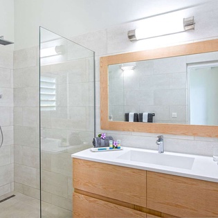 Bathroom at PIE FAL, Hillside/Terres Basses, St. Martin