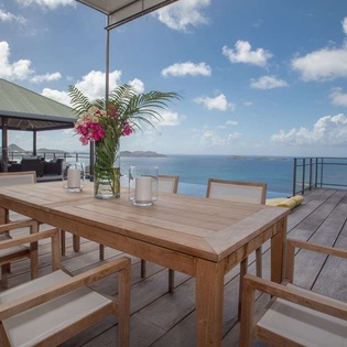 Deck at WV GEA, Petite Saline, St. Barthelemy