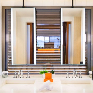 Bathroom at WV PIN, Pointe Milou, St. Barthelemy