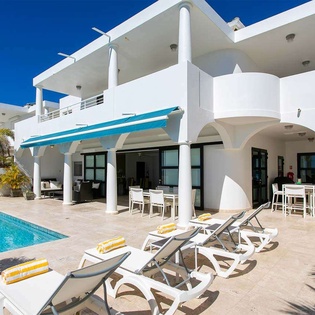 Villa Pool at PIE FAR, Beachfront/Cupecoy, St. Martin