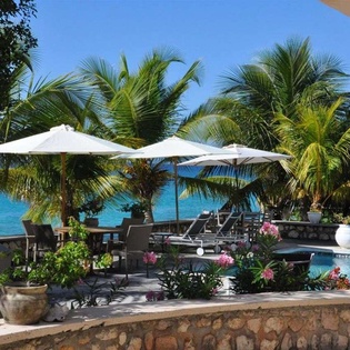 Terrace at PIE BAI, Beach Side/Baie Longue, St. Martin