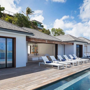 Deck at WV CAA, Pointe Milou, St. Barthelemy