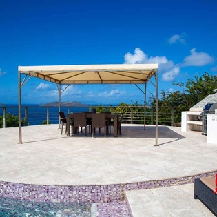 Patio at WV ZEN, Pointe Milou, St. Barthelemy