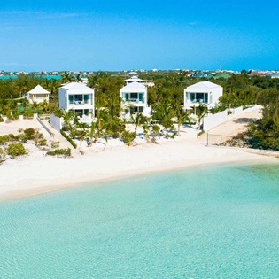 Aerial photo of TC SAR, Ocean Pt/Taylors, Turks & Caicos