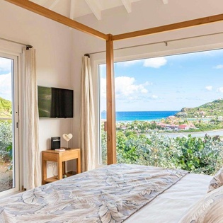 Bedroom at WV APE, St. Jean, St. Barthelemy