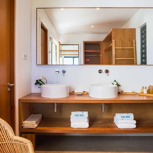 Bathroom at WV CRK, Petit Cul de Sac, St. Barthelemy